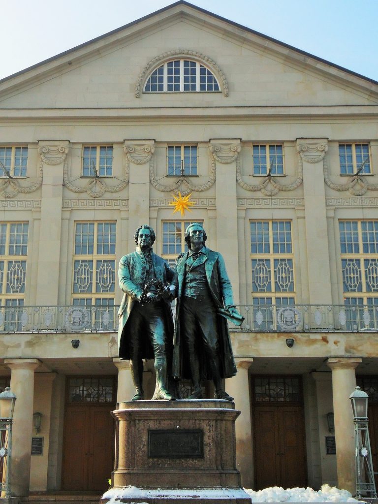 Denkmal Goethe/Schiller in Weimar